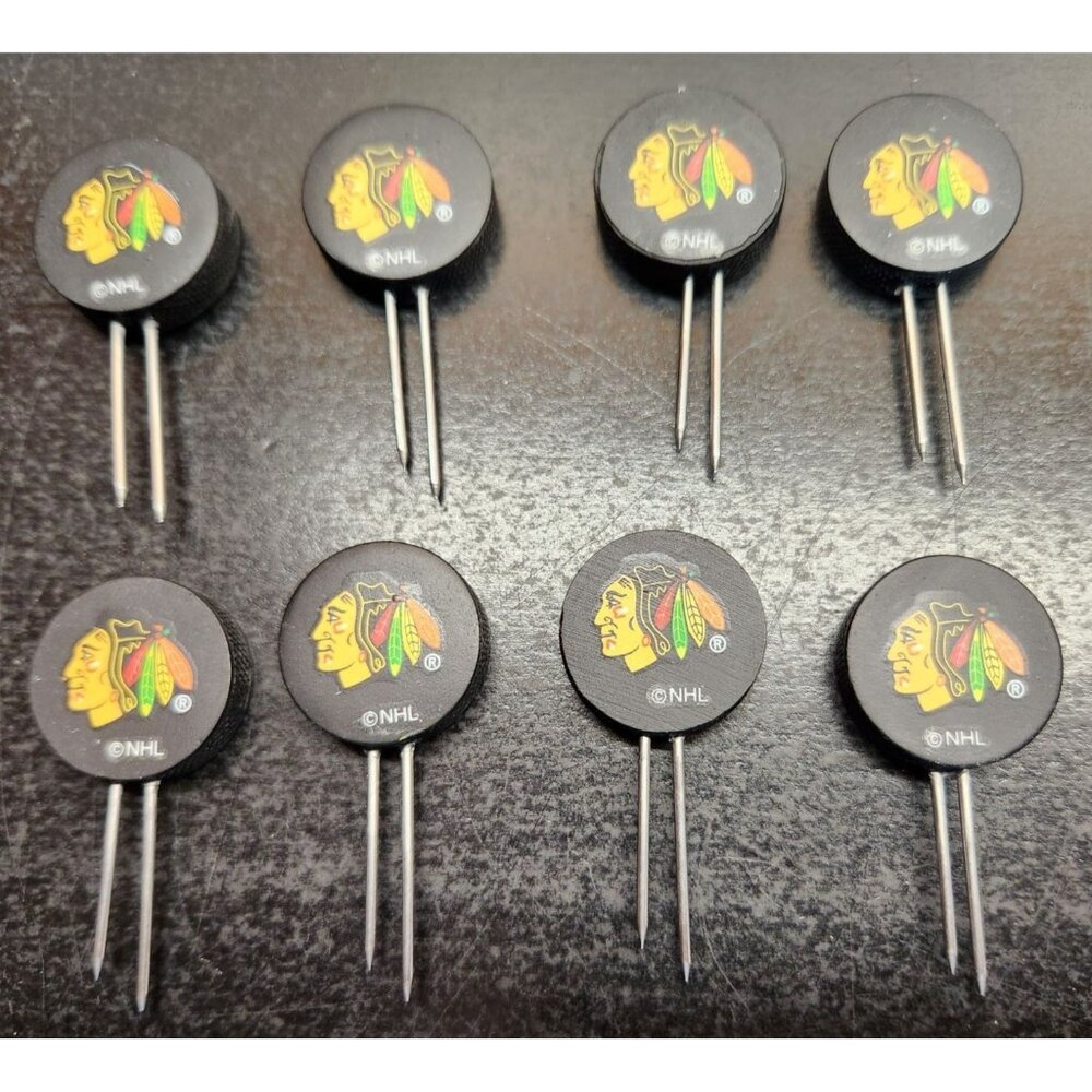 Chicago Blackhawks Corn Cob Forks Set Of 8‎